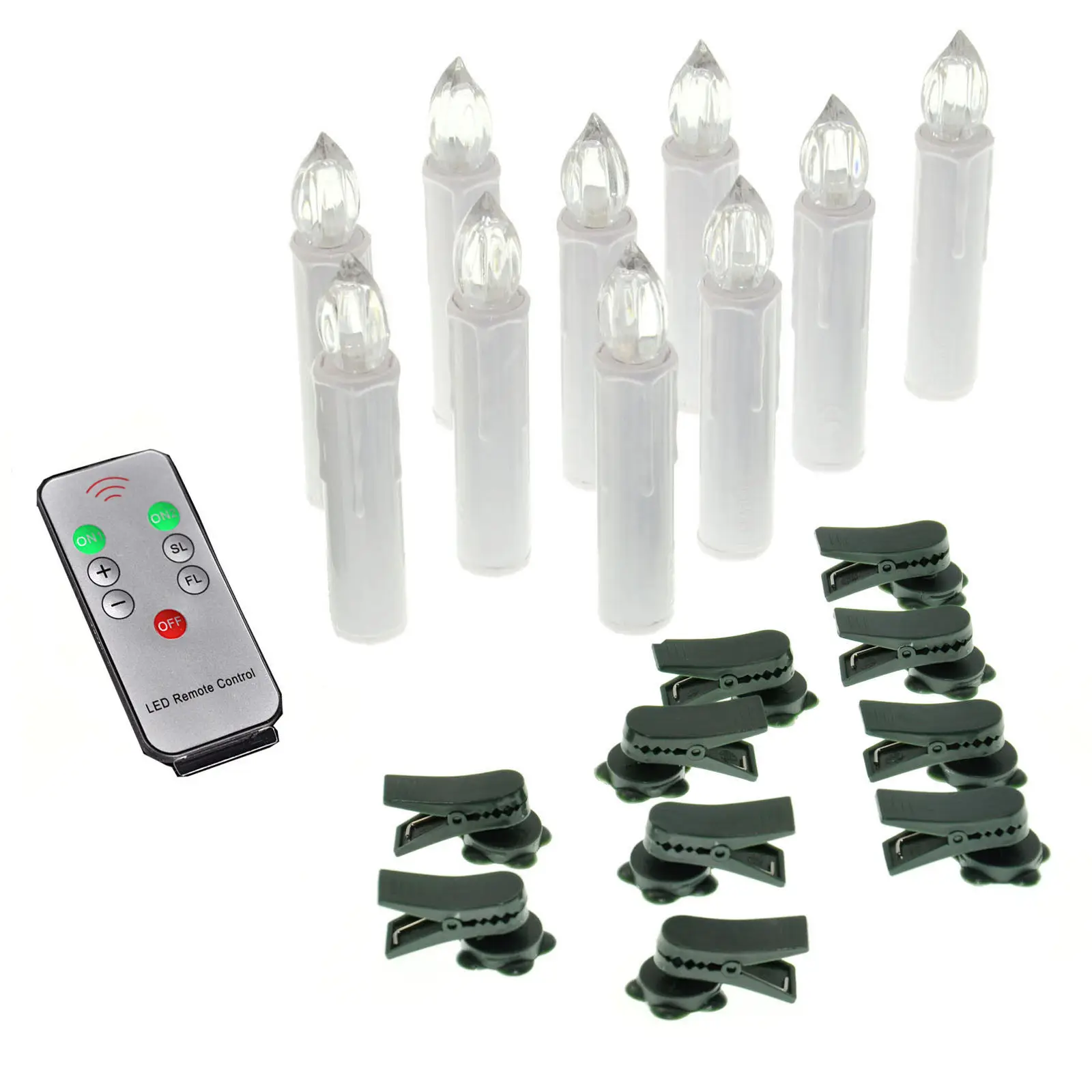 10 шт. светодиодные свечи с пультом ДУ|candle led light|christmas tree candle lightsled christmas lights |