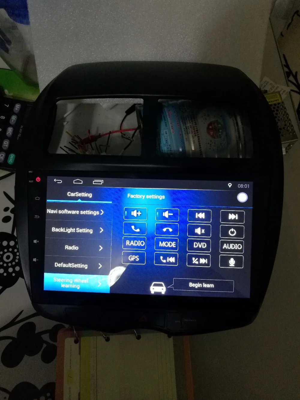 Best 10.1" Car Multimedia System Car DVD GPS For Mitsubishi ASX  Support steering wheel control 1GbRam 4-core WIFI DVR 3G 1024*600 2