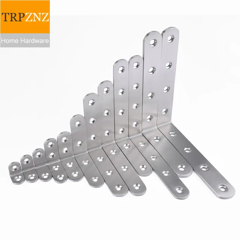 

Thick stainless steel right angle furniture corner bracket ,90 angle,L shape fixed bracket connector,strong,furniture hardware