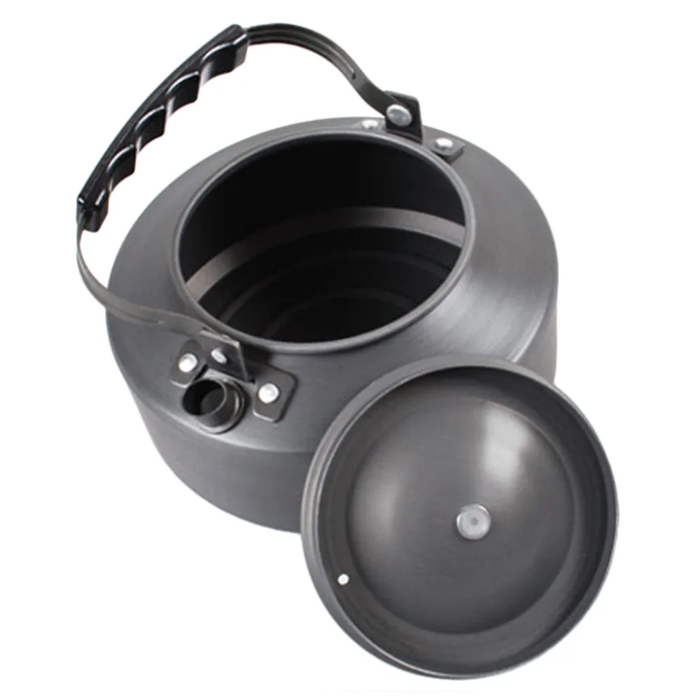 1.1L Kettle Picnic Camping Cookware tetera cafetera de aluminio al aire libre shippingBest precio