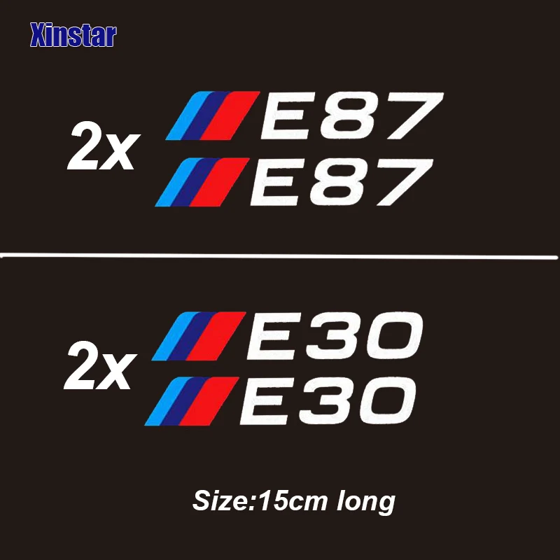 Наклейки на автомобильные окна для bmw E30 E34 E36 E39 E46 E60 E61E87 E90 E83 F10 F20 F21 F30 F35 2