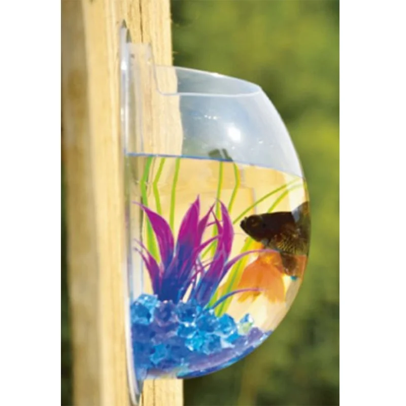 Полукруглая настенная подвесная стеклянная Цветочная ваза для растений гидропоники Террариум аквариум для домашнего декора