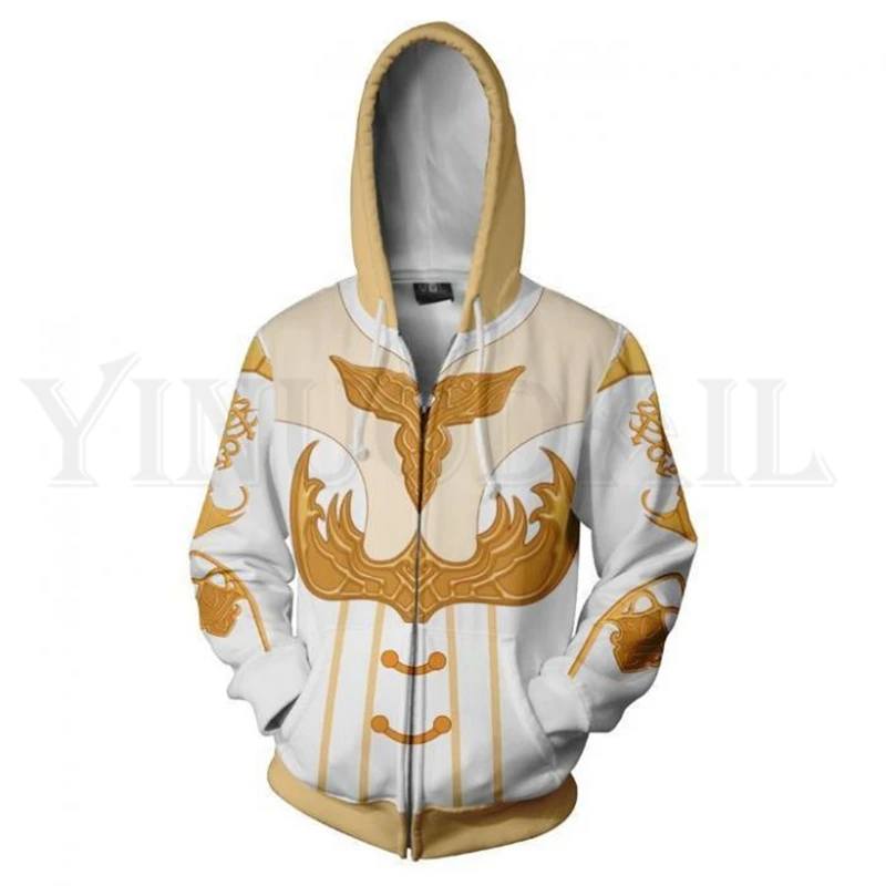 

Anime Kingdom Hearts Sweatshirts Men and Women Blue Zipper Hoodies Sora 3d Print Hooded Jacket for Boys Harajuku Streetwear