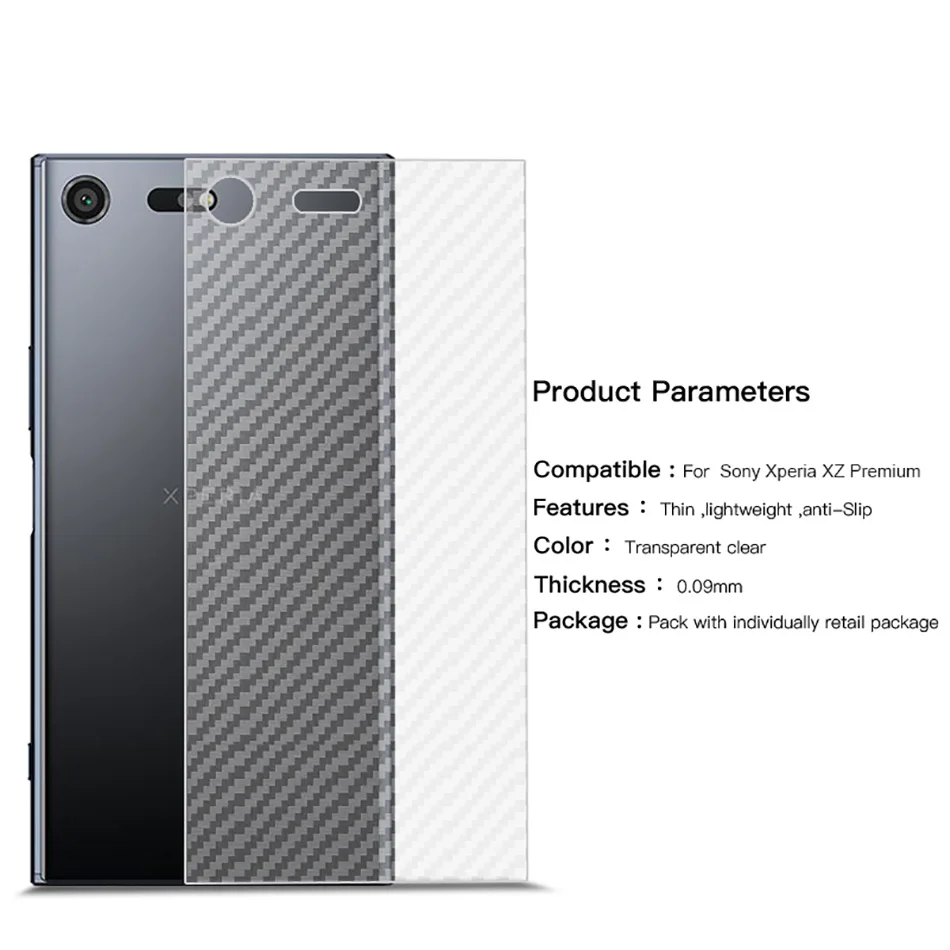 5pcs-For-Sony-XA1-XA1-Ultra-Back-Film-Battery-Protective-Film-CAPAS-3D-Carbon-Fiber-For (2)