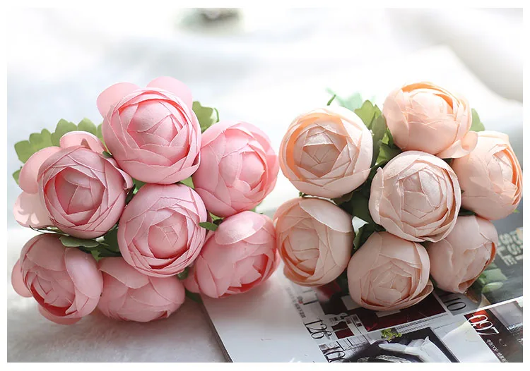 wedding bouquet bridal artificial flowers  (6)