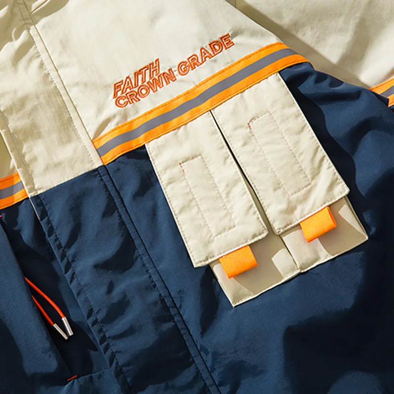 Spring 2019 Harajuku Hooded Jacket Men Hip Hop Streetwear Retro Jacket Windbreaker Vintage Color Block Track Jacket Coat Hoodie Spring 2019 Harajuku Hooded Jacket Men Hip Hop Streetwear Retro Jacket Windbreaker Vintage Color Block Track Jacket Coat Hoodie