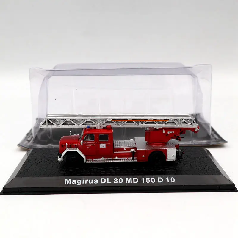 

Atlas 1/72 Magirus DL 30 MD 150 D 10 Fire Engine Diecast Models Toys Car Limited Edition Collection Red