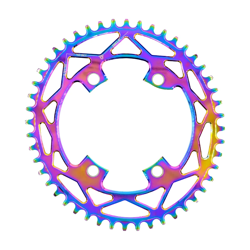 

PASS QUEST R110 / 4 BCD 110BCD Titanium-plated Oval Road Bike Narrow Wide Chainring 42T-52T Chainwheel For R7000 R8000 DA9100