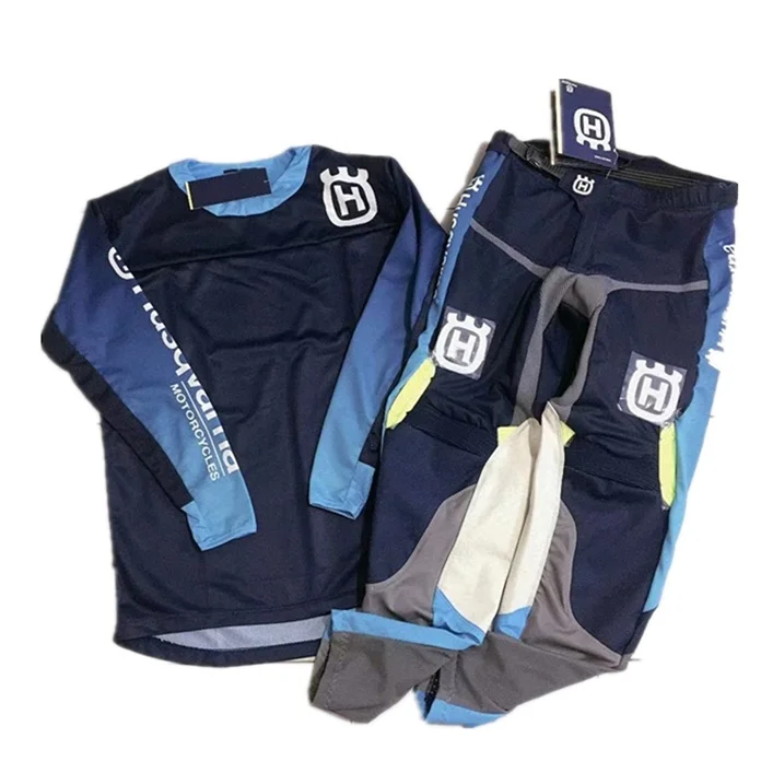 

For Husqvarna Husky Style 2019 Men Motocross Suit Motobiker Racing Jersey Pants Motorcycle MX riding combination