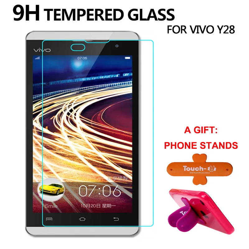 1 шт. закаленное Стекло для естественных VIVO y28l y28f y28v Экран протектор 9 H 2.5D 0.33 мм