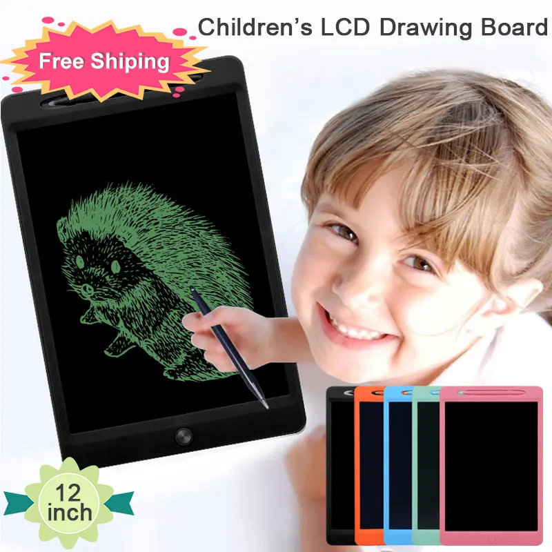 

Portable 12" inch LCD drawing board Kids Writing Pad Digital Drawing Tablet LCD graffiti board Writing Tablet Gift for Child