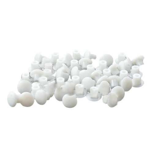 Пластиковая мебель, белая, 5 мм, набор буровых пробок из лепестков роз - Цвет: White
