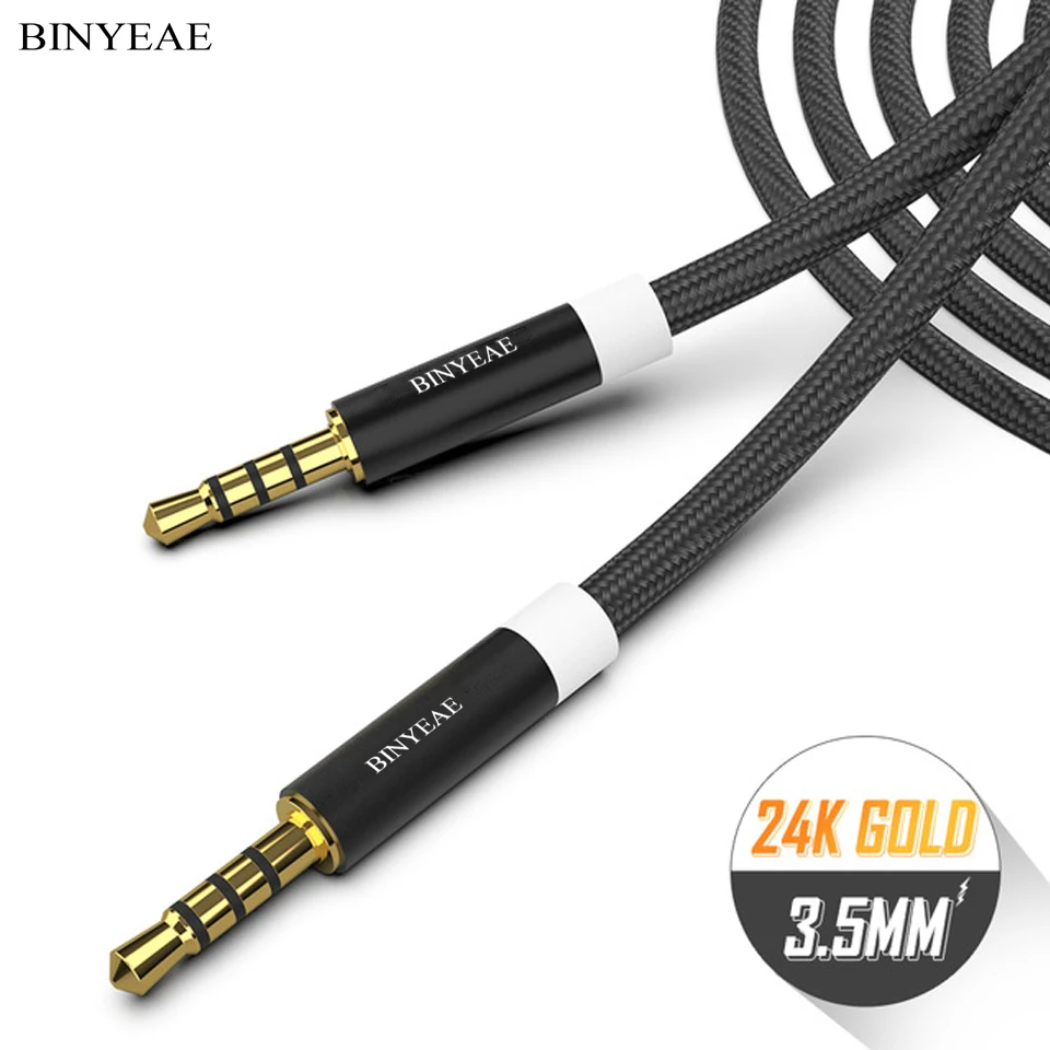3.5mm Audio Aux Cable Jack for Car iPhone Headphone Mobile Phone 3.5 mm Male Stereo Auxiliary