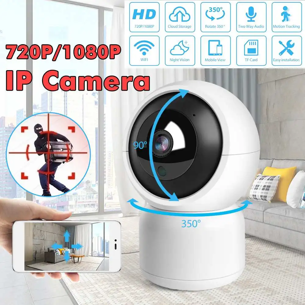 

720P/1080P HD Wireless Wifi IP Camera Smart Home Security Surveillance Camera Monitor Device House Two Way Audio CMOS PIR Video