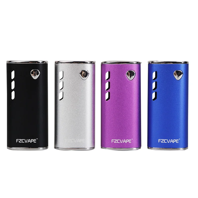 

Vape Mod FZCVAPE Foxhunter Vaporizer Box Mod 650mAh Battery Preheat Variable Voltage Electronic Cigarette Box Mod
