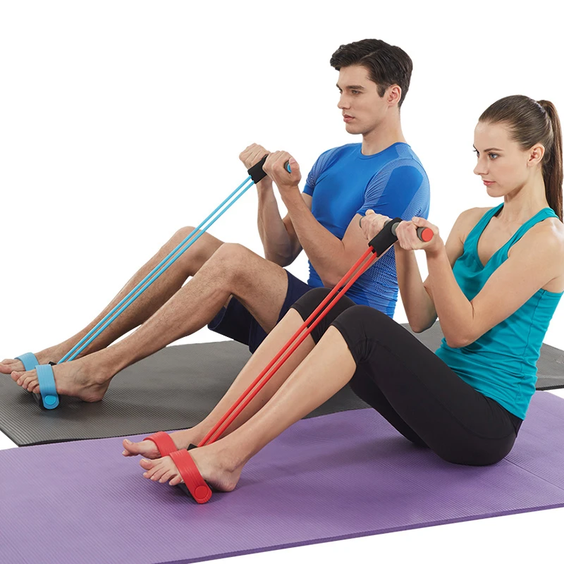 Fitness Resistance Band Rope Tube Elastic Exercise for Yoga Pilates Workout New