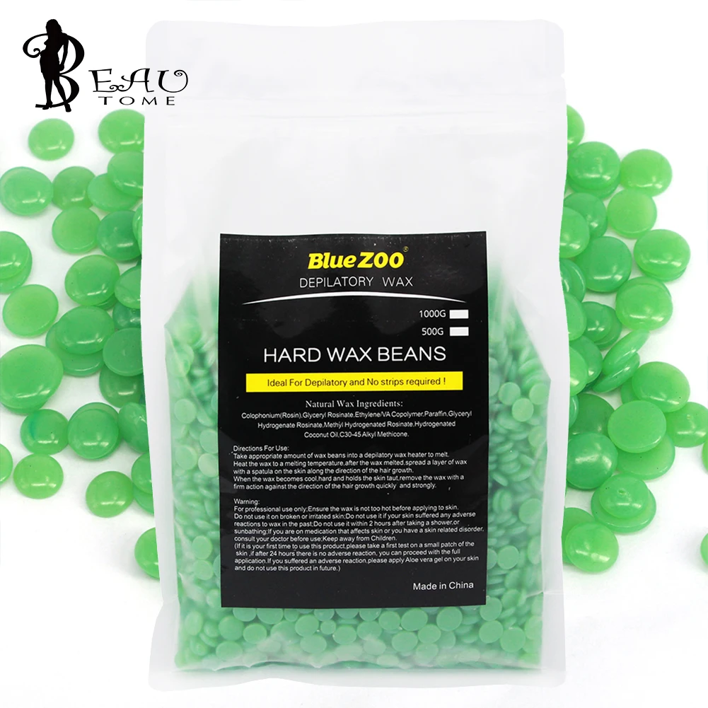 Green Tea 2017 Depilatory Wax Natural 1000g Hair Removal Hard Wax Beans