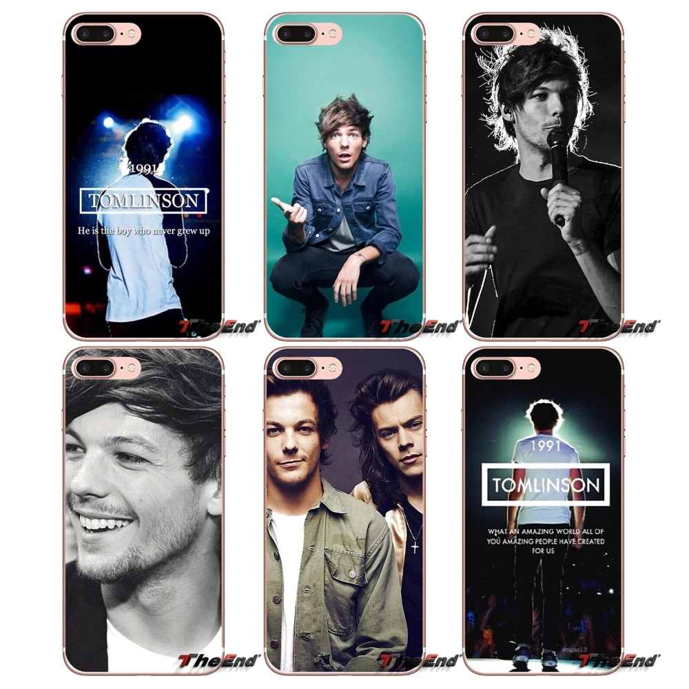 Чехол из ТПУ ONE DIRECTION 1D Луи Томлинсон для Sony Xperia Z Z1 Z2 Z3 Z5 compact M2 M4 M5 E3 T3 XA Aqua LG G4 G5 G3 G2 Mini