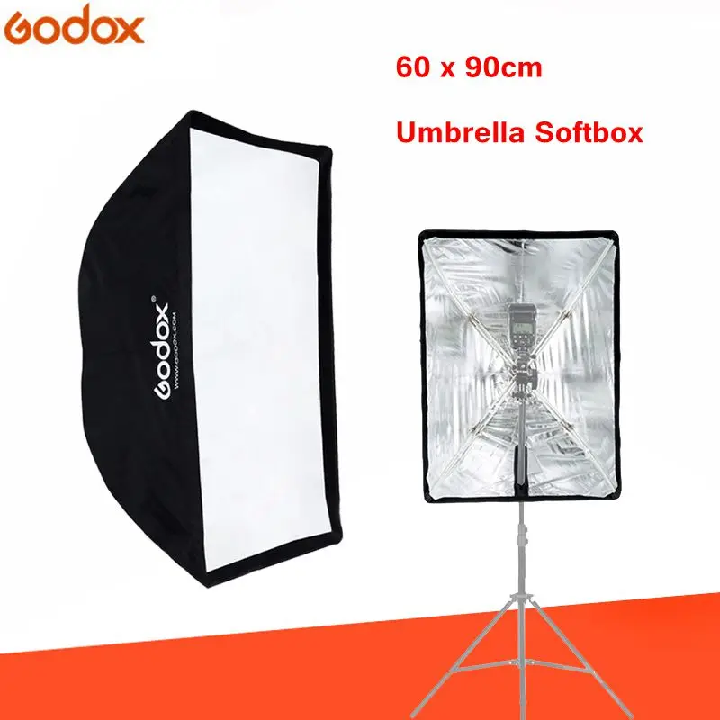 Софтбокс Godox 60x90 см Вспышка Speedlite broly Umbrella светильник-Диффузор софтбокс Отражатель для фотостудии фотографии аксессуары