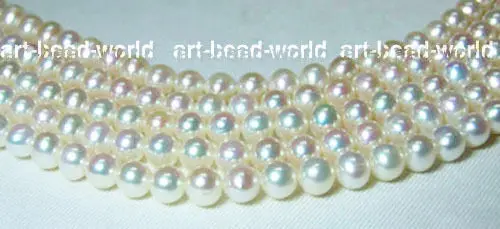 

wholesale 5pcs 7-8mm white round freshwater pearl loose beads