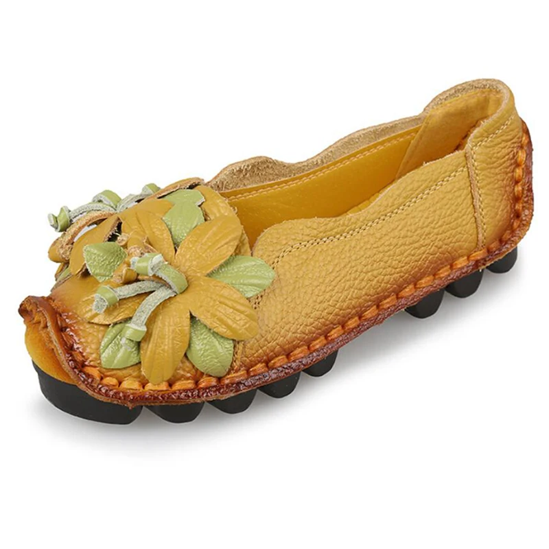 Original Hand Autumn Women Shoes Made Of Genuine Cow Leather Loafers