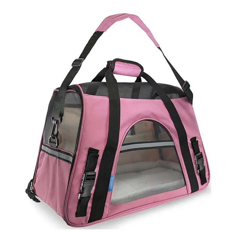 Pet Carrier Outdoor Travel Bag Dog Cat Breathable Mesh Portable