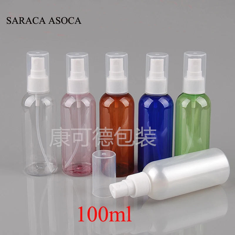 

100ml Big Capacity Spray Plastic Bottle 50pcs/lot Refillable Bottles