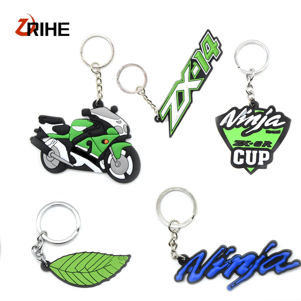Universal Motorcycle Key Chain Keyring Soft Rubber Motorcycle Key Ring For KAWASAKI ZX14  NINJA  all year