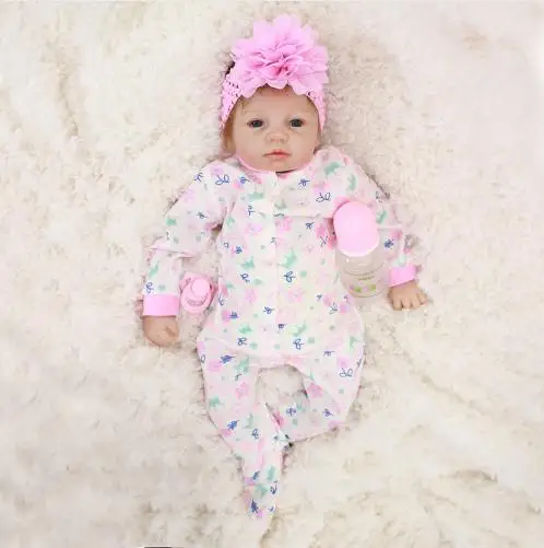 

Bebe Reborn Dolls 22"55cm soft Vinyl Silicone reborn baby doll Cute Girl Toys boneca For Children Birthday Gift