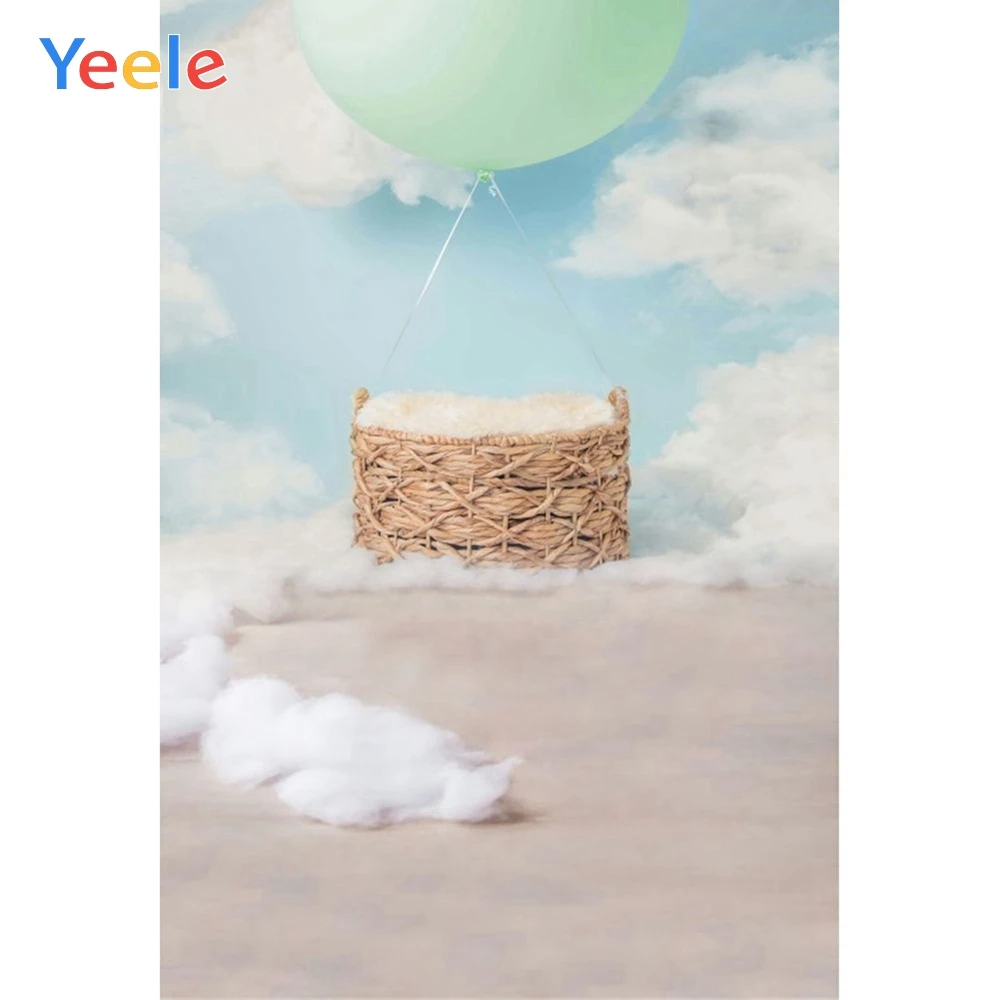 

Yeele Baby Newborn Portrait Balloons Sky Scenery Photography Backgrounds Personalized Photographic Backdrops For Photo Studio