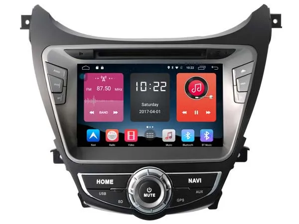 Android 6.0 Автомобильный DVD для Hyundai Elantra/Avante 2013 GPS аудио плеер стерео Штатная