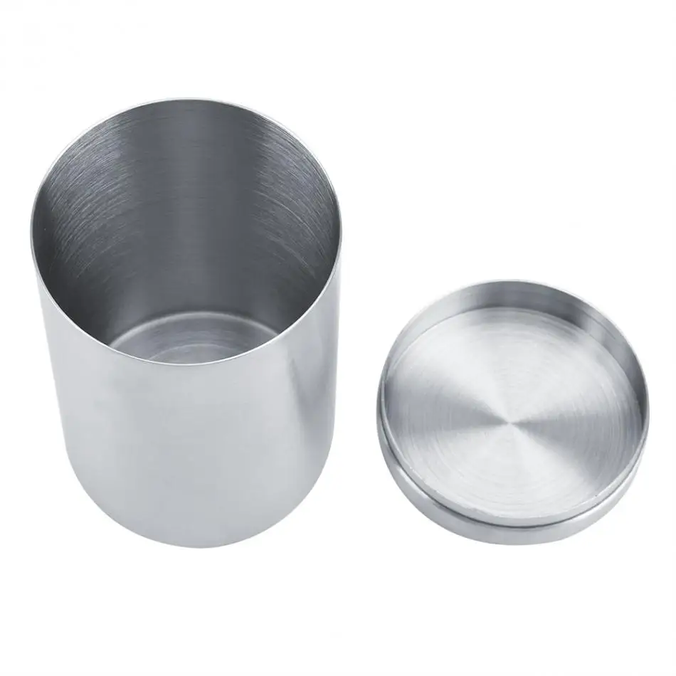 stainless steel tea and coffee canisters