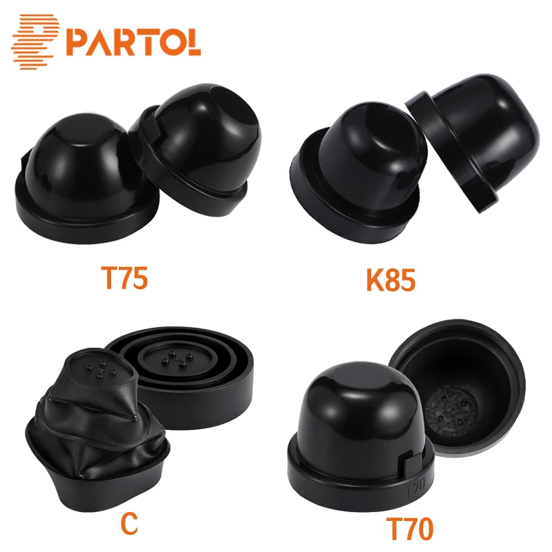 Partol Soft Rubber Car Headlight Housing Seal Cap Waterproof Dustproof