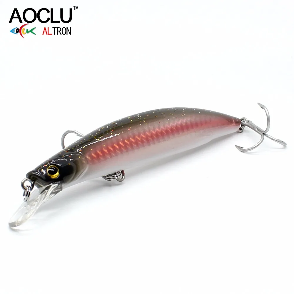

2018 AOCLU NEW LURE wobblers 120mm 23g suspending Hard Bait Minnow Crank fishing lure VMC hooks 6 colors tackle