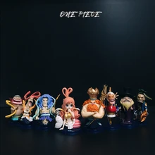 8 pieces/set ONE PIECE WCF World Collectable Figure vol.31 Fishman Island Complete set Original collection toy doll with box 7cm