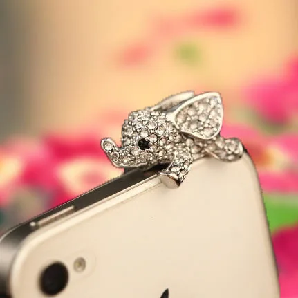 

The New Full Flying Elephant Phone Dust Plug Cute Little Fresh Elephant Dust Caps Mobile Phone Accessories