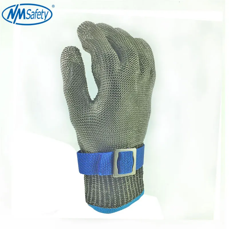 

NMSafety 100% Stainless Steel Metal Mesh Butcher Cut Proof Protect Glove