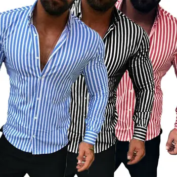 

Luxury arrival Men's Slim Fit Shirt Long Sleeve Shirts Casual Blouse European Standard Fall Male Tops Men Streetwear Plus Size