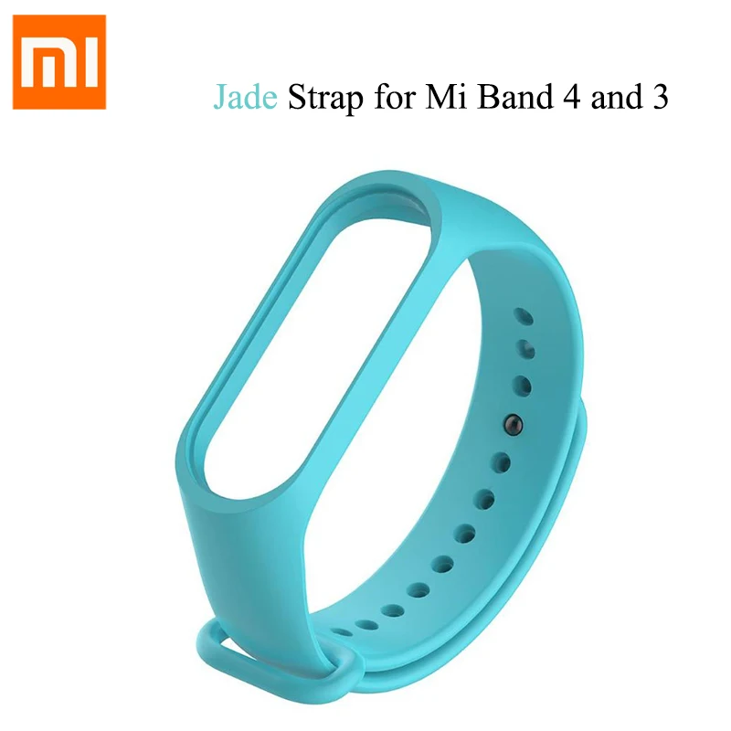 Силиконовый браслет mi band 3 и 4 для оригинальной Xiaomi mi Band 3/4 Band 3 ремешок для mi band 3 Сменный ремень - Цвет: Jade