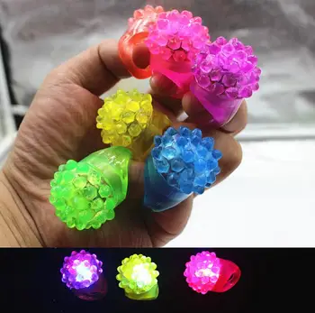 

Party Wedding,Fashion Cute Strawberry Finger beams LED Party Glow Light Ring Torch Hot Selling for Holiday 600pcs SN309