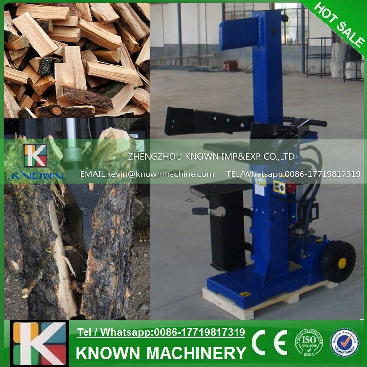 The CE approved 15 ton electric log splitter / wood log cutter
