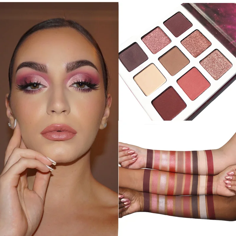 DGAFO макияж тени для век OBSESSIONS Pallete MAUVE Макияж 9 цветов Палитра мерцающие