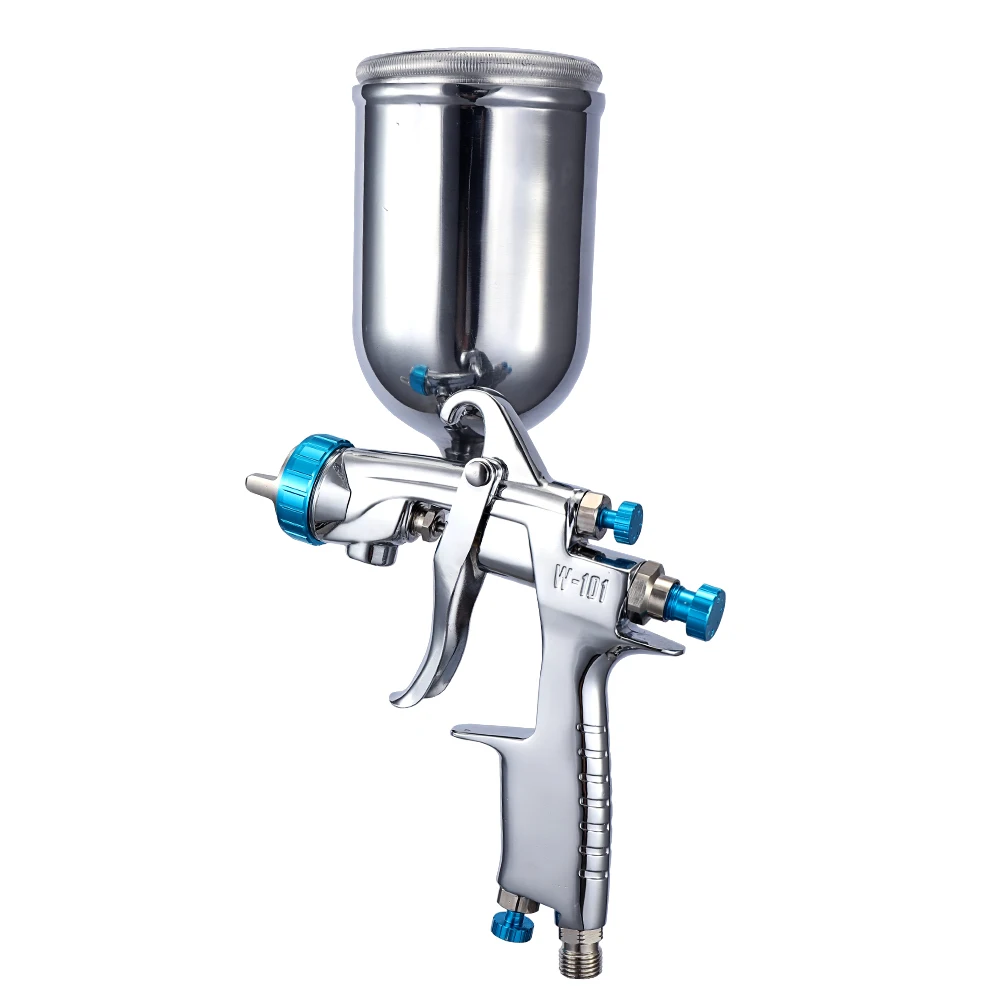 

1.0/1.3/1.5/1.8mm Air Spray Gun Stainless Steel Machine with Gravity Feed Container Hand Manual Spraying Tool