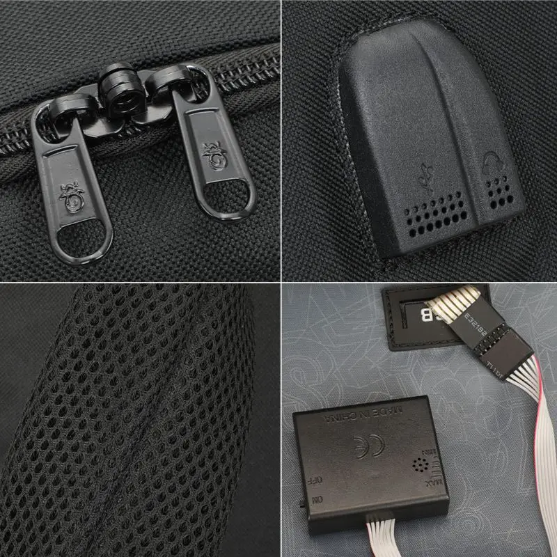 Senkey СТИЛЬ 2019 новый высококачественный светодиодный рюкзак USB Компьютерный сумка