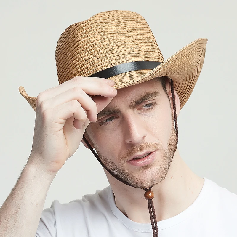 mens foldable straw hat