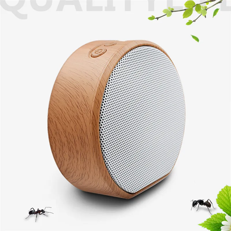 Portable Bluetooth Speaker Wood Grain MP3 Wireless Speakers Player PC Laptop Notebook USB 3.5mm Jack AUX Output TF Card Extend |