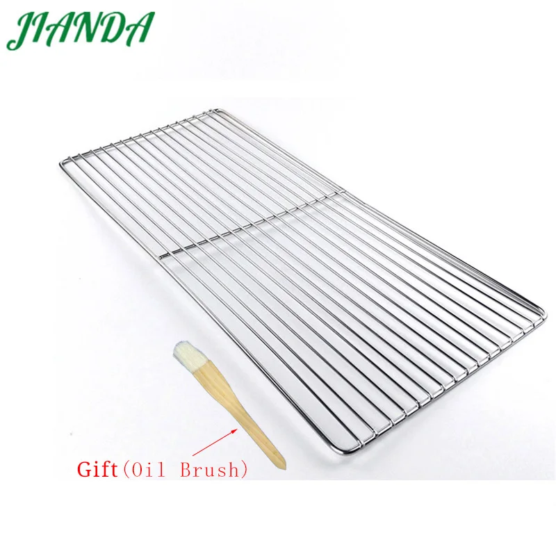 

JIANDA (Send Gift)Newest 26 * 60cm BBQ Stainless Steel Grills Cooking Grill Grid Grate Barbecue Mesh Tools Outdoor Accessories