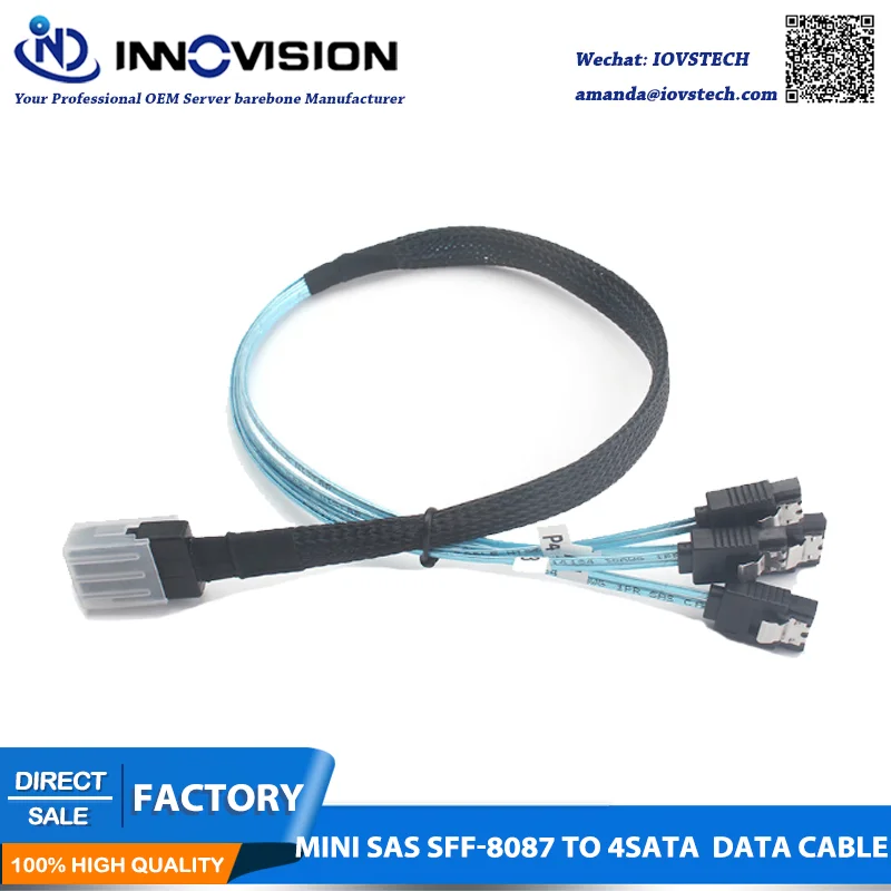 Высокоскоростной кабель для передачи данных Mini SAS 36Pin SFF-8087-4 SATA 7PIN