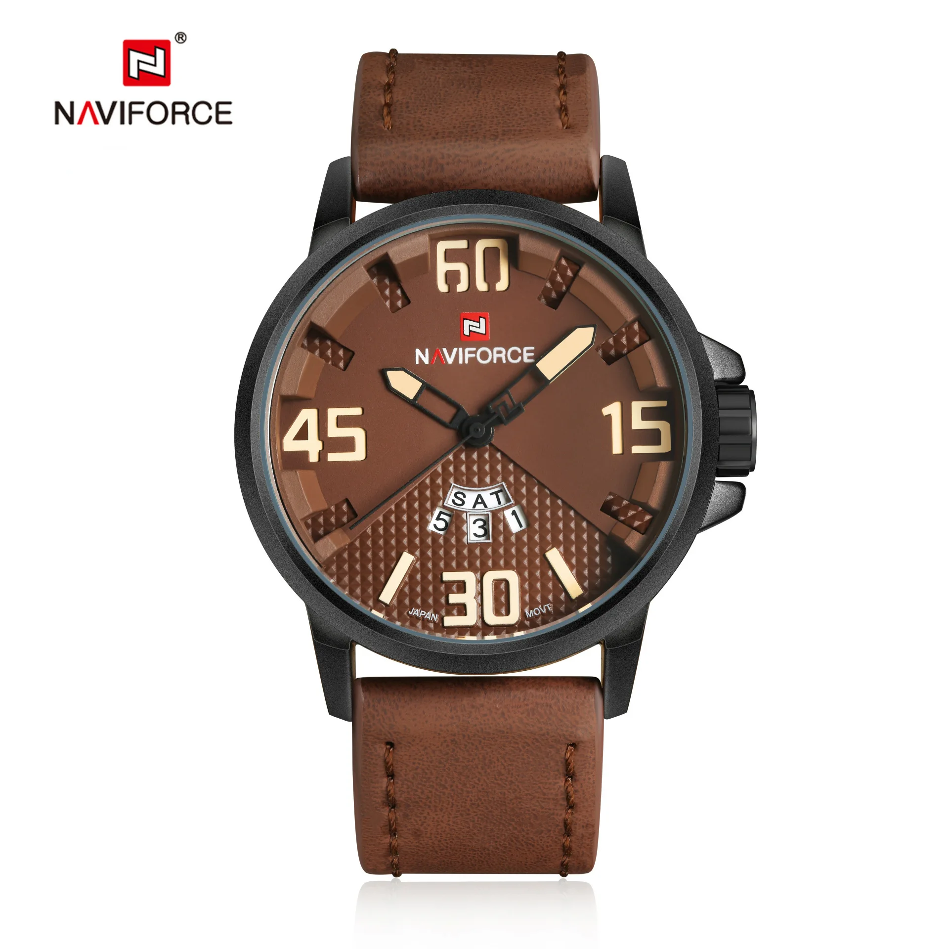 

NAVIFORCE Men Sport Watches Men's Quartz Clock Man Army Military automatic Leather Wrist Watch Relogio Masculino montre homme