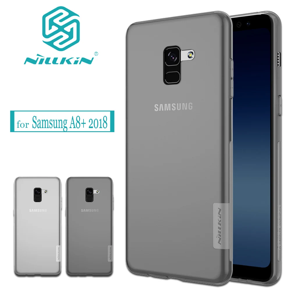 

Nilkin for Samsung A8+ 2018 Case NILLKIN Nature Soft Silicone Clear TPU Phone Protective Cover for Samsung Galaxy A8 Plus 2018